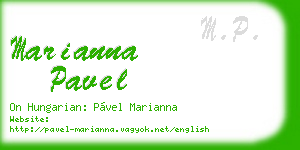 marianna pavel business card